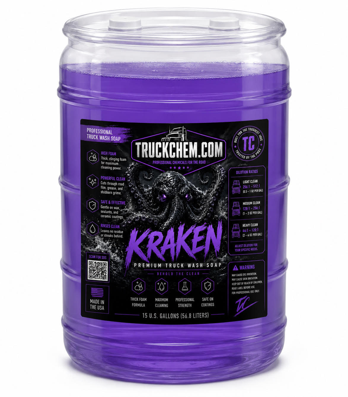 KRAKEN- Heavy Duty Fleet Wash Soap #2 & Degreaser