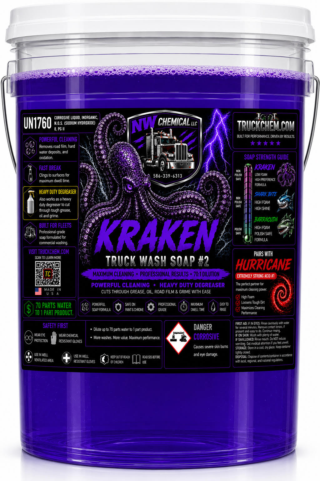 KRAKEN- Heavy Duty Fleet Wash Soap #2 & Degreaser