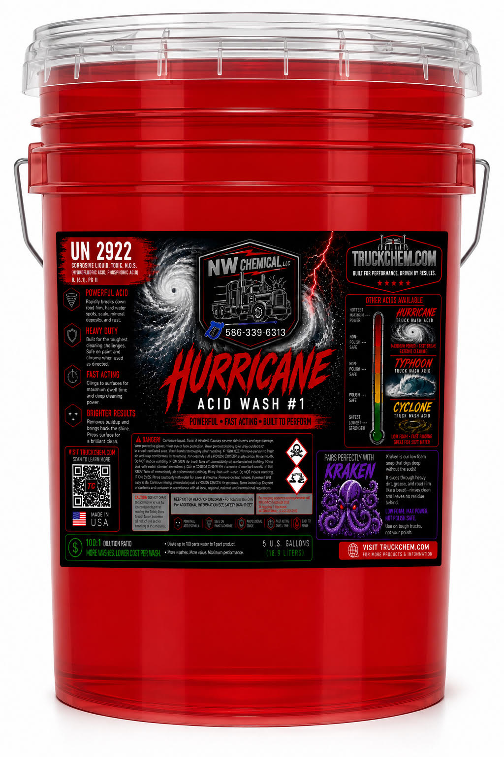 HURRICANE #1- Extremely Concentrated Acid (NOT Polish Safe)