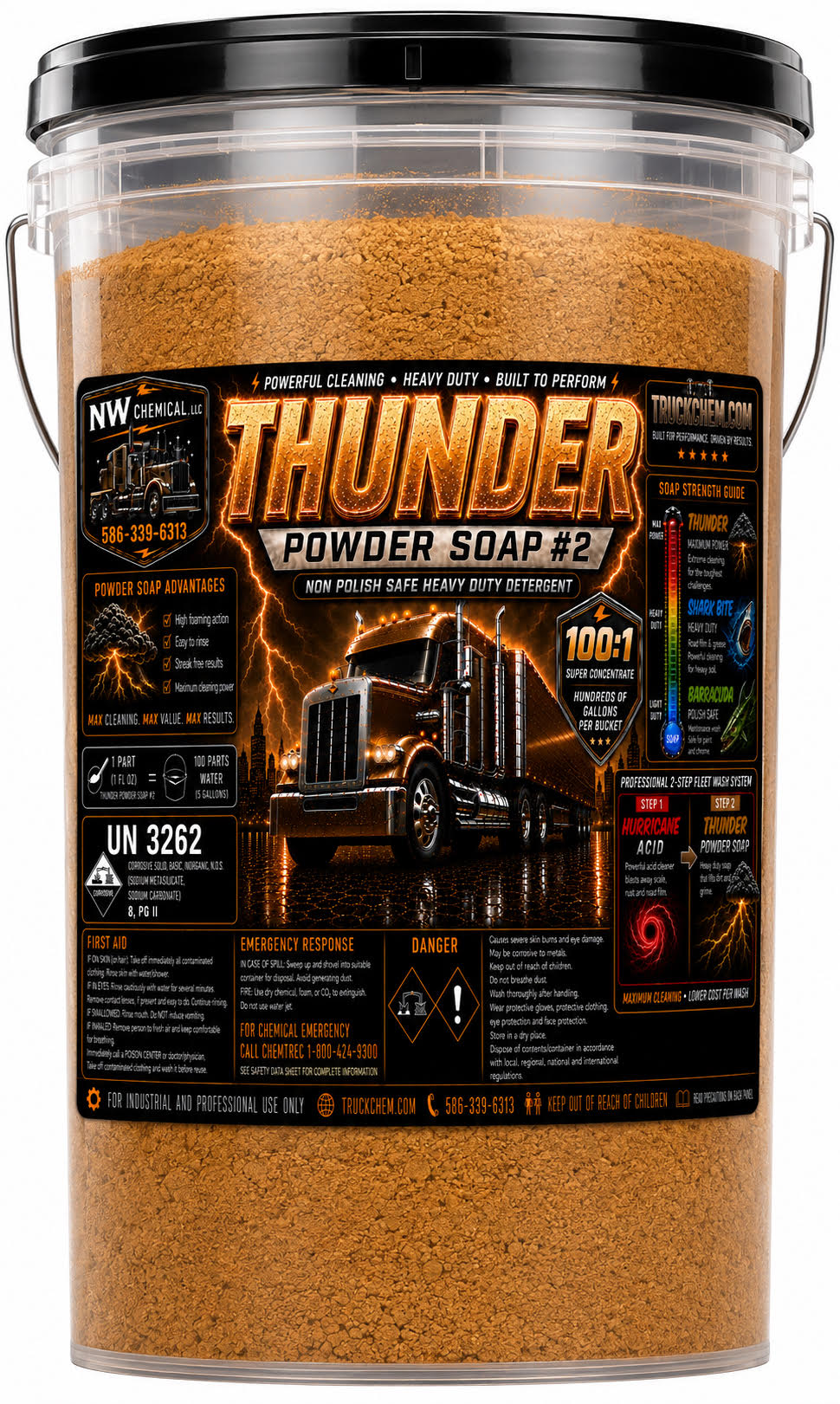 THUNDER- Heavy Duty Fleet Wash POWDER Soap #2
