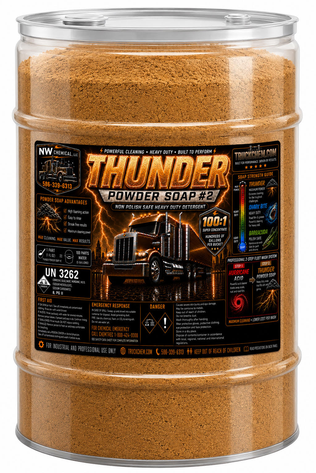 THUNDER- Heavy Duty Fleet Wash POWDER Soap #2