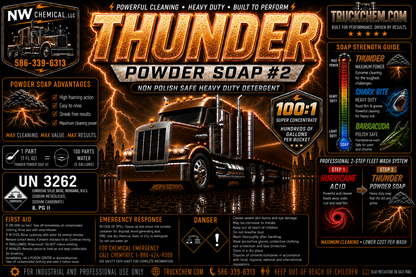 THUNDER- Heavy Duty Fleet Wash POWDER Soap #2