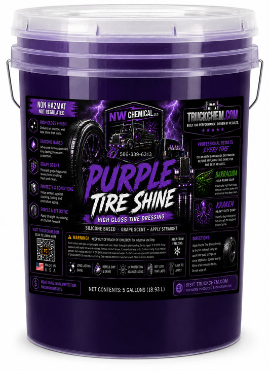 PURPLE TIRE SHINE – High Gloss Tire Dressing